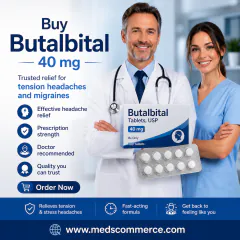 Quick and Easy Way to Buy Fioricet (Butalbital) Online No RX with MedsCommerce